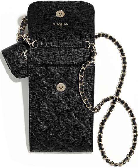 chanel phone & airpods pro case with chain|Chanel phone number.